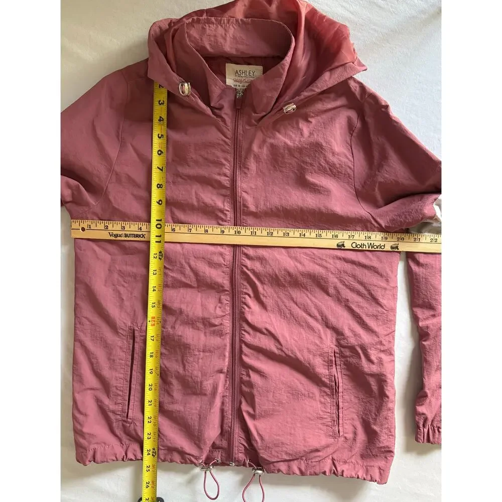 Ashley by 26 International Utility Collection Jacket Size MED Mauve White Gray